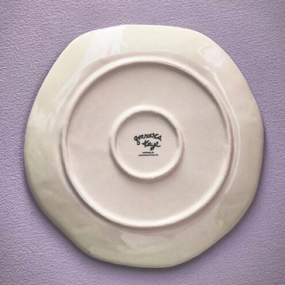 Anthropologie Francesca Kaye Handpainted Glazed Plate New In Box - Picture 4 of 10